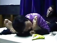 चीनी milf पुरुष पैर पूजा